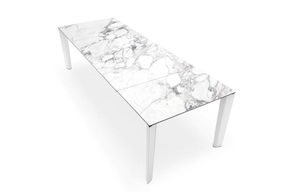 Calligaris Delta Marble Open Delta Dining Table Marble Top Extension Calligaris Delta Marble Open Delta Dining Table Marble Top Extension